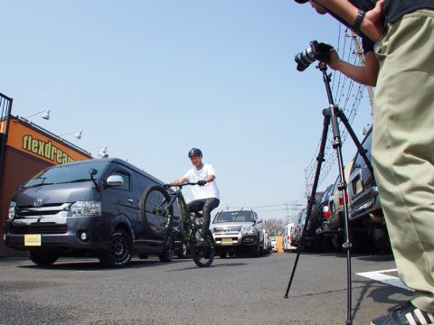 トライアルライダー西窪友海選手仕様サポートハイエース完成！